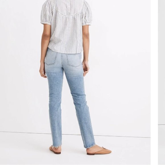 Madewell Tomboy Straight Jeans in Glover Wash - Size 25 - Picture 4 of 5